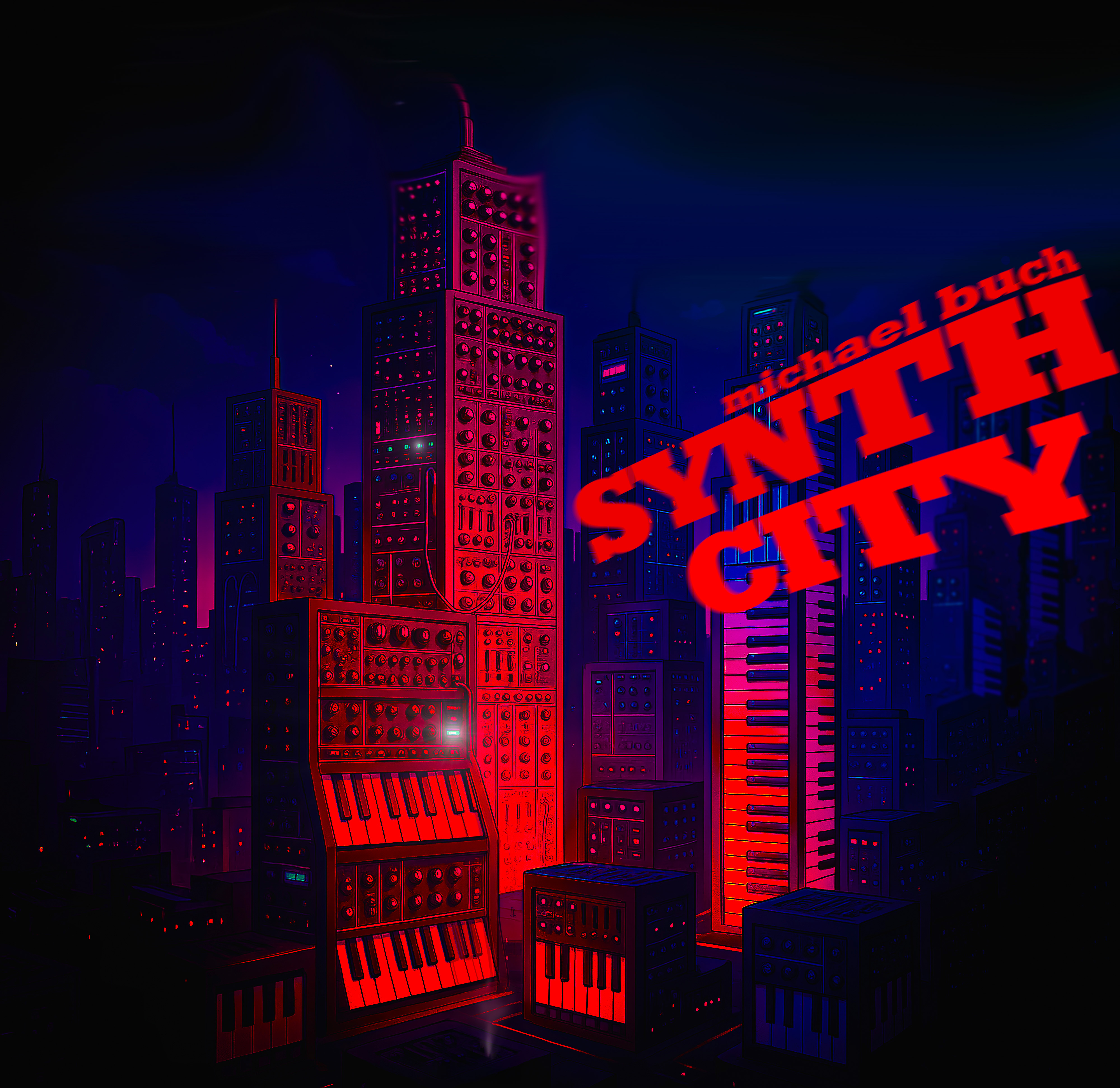 Neonträume und Cyberklänge – Michael Buch baut seine eigene „Synth City“